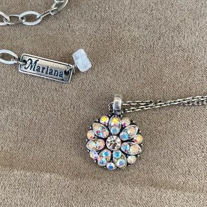 Mariana crystal guardian Angel necklace